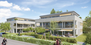 Überbauung Erlen - zwei Mehrfamilienhäuser